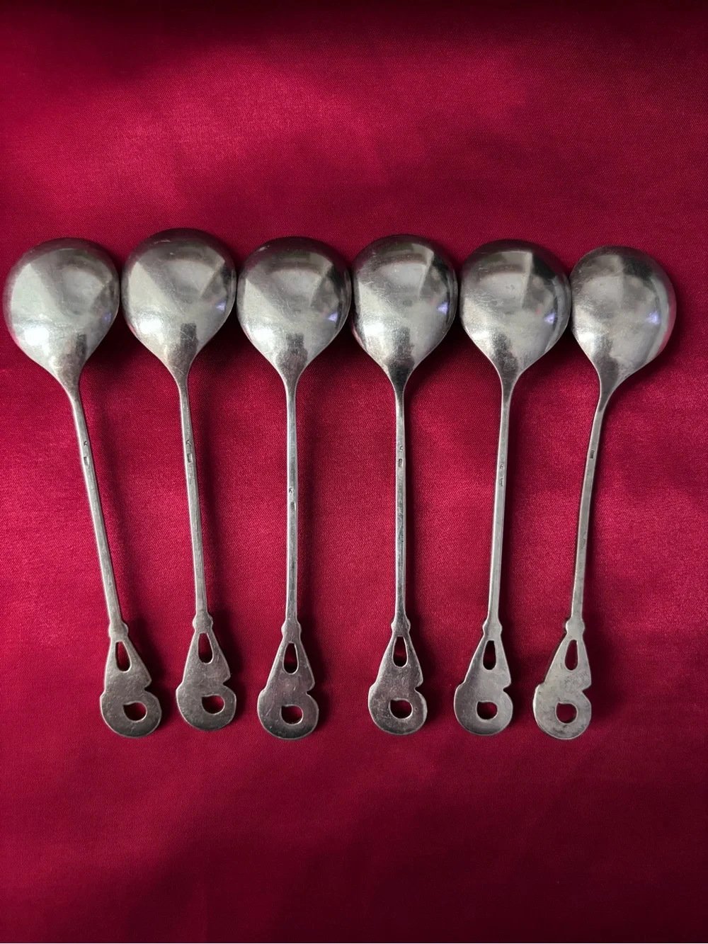 Vintage Silver Tea Spoons - Set of 6